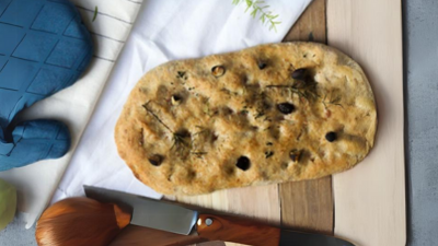 Rosemary Focaccia with Brazil Nuts
