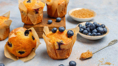 Licuri Muffin with Blueberry